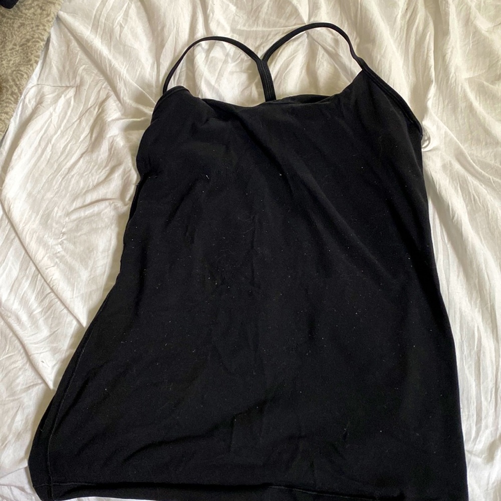 Lululemon racer back spaghetti strap tank with built in bra